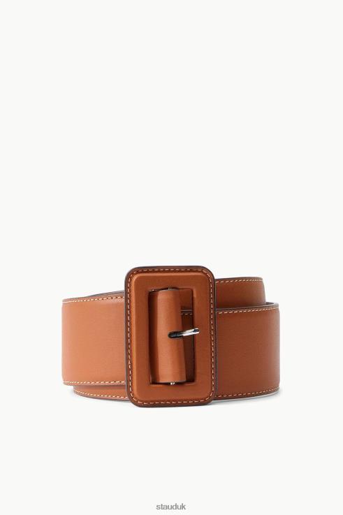 J8R0H855 WIDE WAIST BELT Women STAUD Accessories Tan