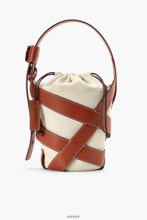 J8R0H792 HIVE BUCKET BAG Women STAUD Accessories Cream Tan