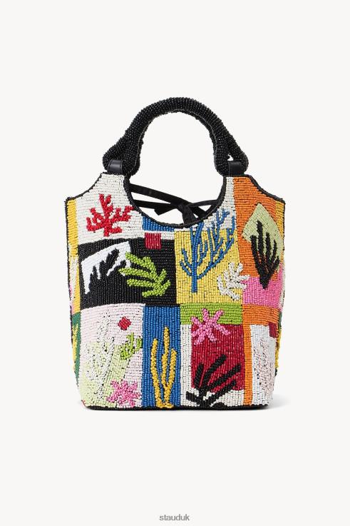 J8R0H807 BEADED COTE BAG Women STAUD Accessories Coral Patchwork