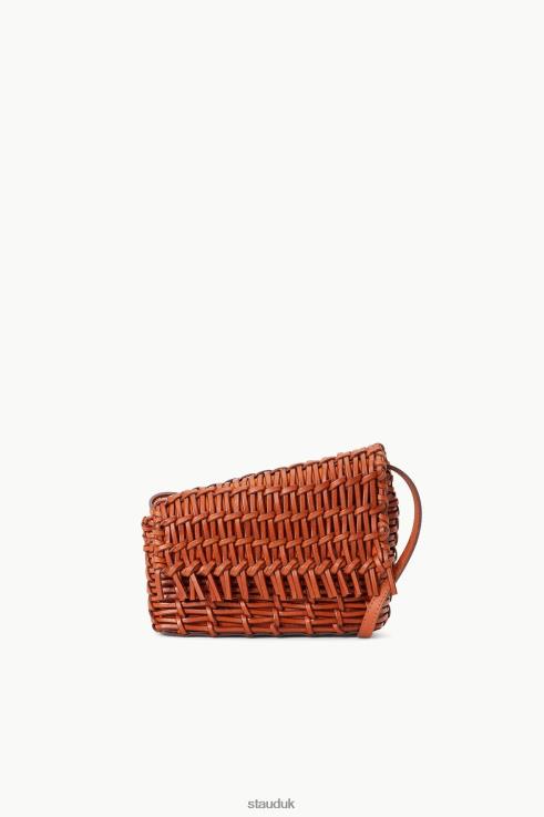 J8R0H704 ACUTE WOVEN CROSSBODY BAG Women STAUD Clothing Tan