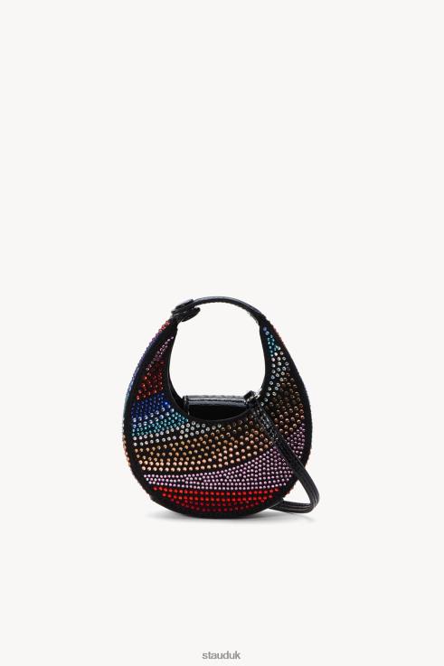 J8R0H829 MICRO MOON CRYSTAL BAG Women STAUD Accessories Rainbow Black