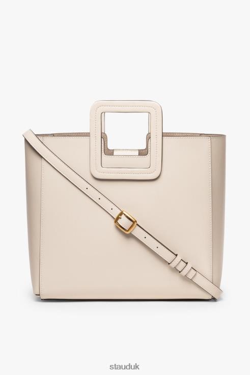 J8R0H831 SHIRLEY LEATHER BAG Women STAUD Accessories Cream