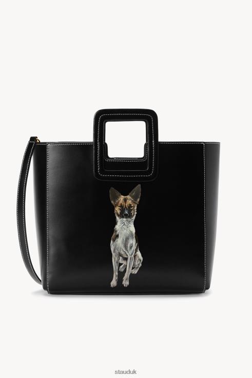 J8R0H1014 CUSTOM SHIRLEY LEATHER BAG Women STAUD Accessories Black