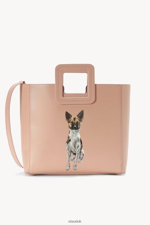 J8R0H1015 CUSTOM SHIRLEY LEATHER BAG Women STAUD Accessories Blush