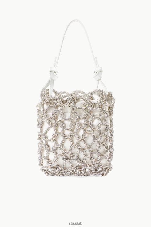 J8R0H1044 TINI CRYSTAL BAG RHINESTONES Women STAUD Bridal White