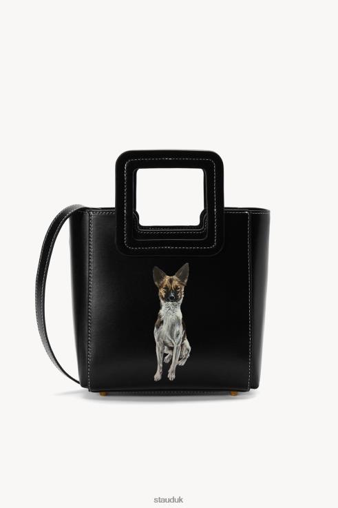 J8R0H1012 CUSTOM MINI SHIRLEY LEATHER BAG Women STAUD Accessories Black