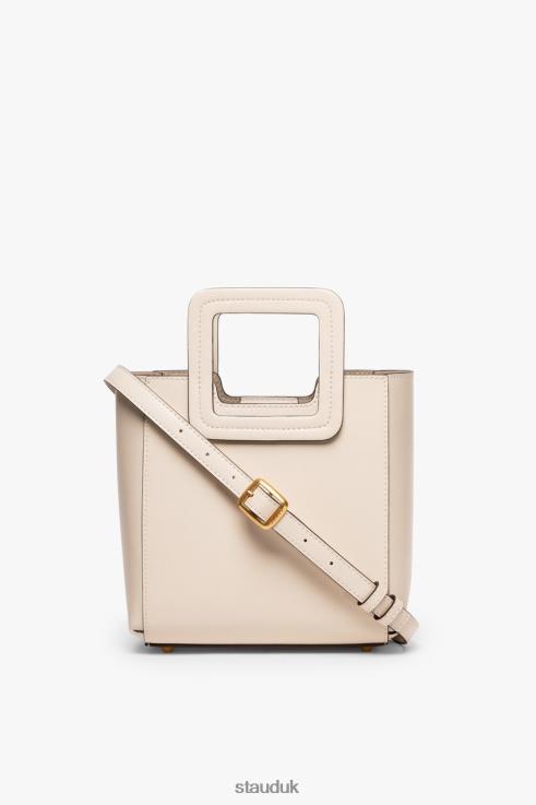 J8R0H824 MINI SHIRLEY LEATHER BAG Women STAUD Accessories Cream