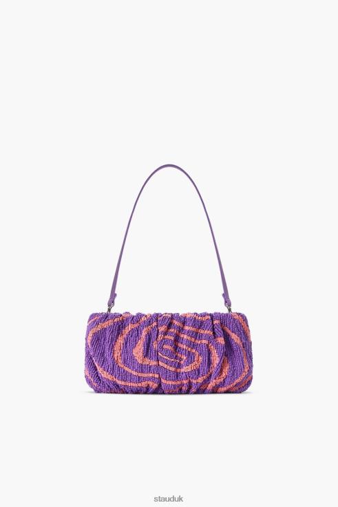 J8R0H677 BEADED BEAN BAG Women STAUD Clothing Amethyst Acid Swirl