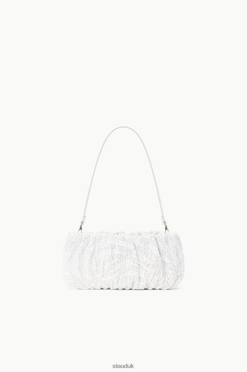 J8R0H679 BEADED BEAN BAG Women STAUD Clothing Cream Swirl