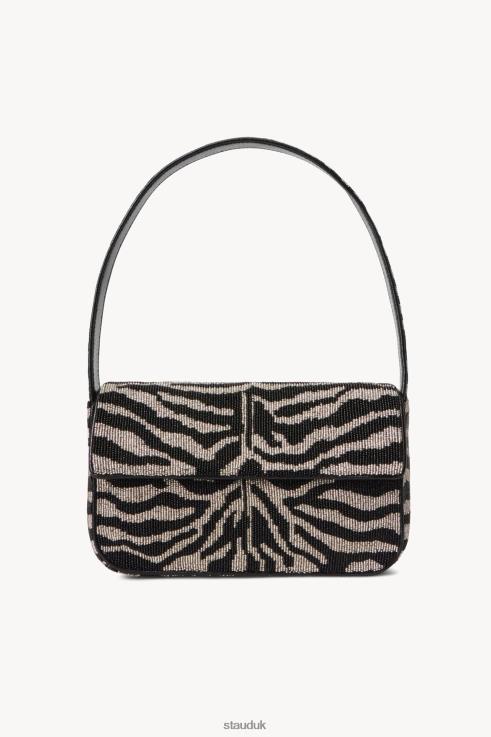 J8R0H718 TOMMY BEADED BAG Women STAUD Clothing Black White
