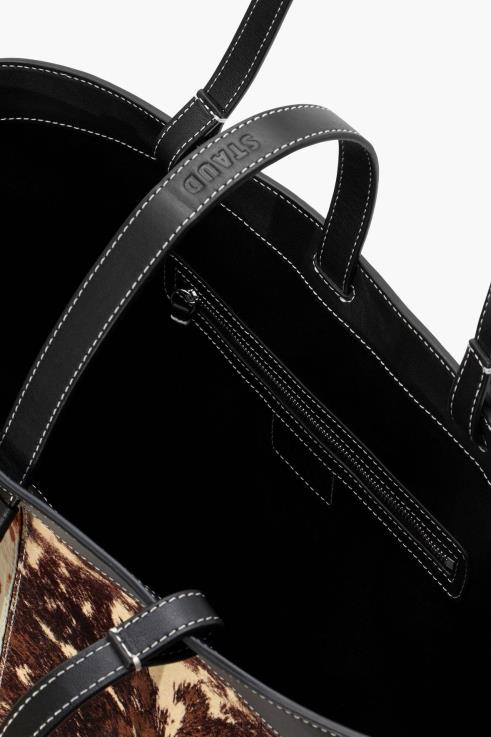 J8R0H793 HENRI BUCKET TOTE Women STAUD Accessories Mixed Haircalf