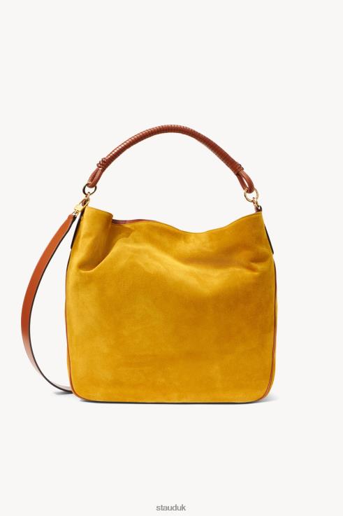 J8R0H849 PERRY BAG Women STAUD Accessories Ocher Tan Suede