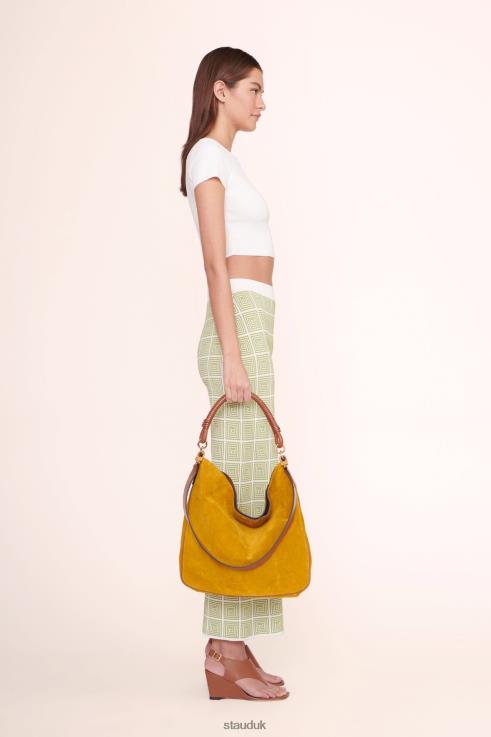 J8R0H849 PERRY BAG Women STAUD Accessories Ocher Tan Suede