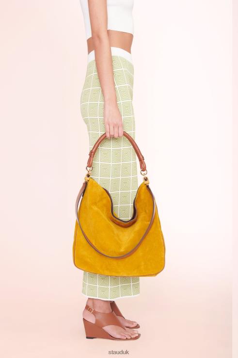 J8R0H849 PERRY BAG Women STAUD Accessories Ocher Tan Suede