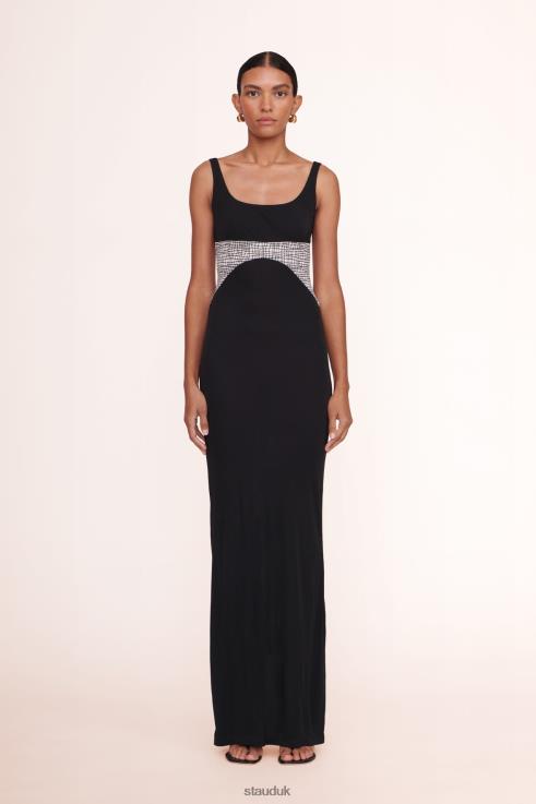 J8R0H1051 LAYLANI DRESS Women STAUD Bridal Black/Sea Netting
