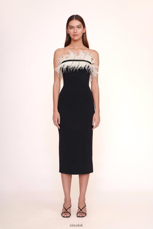 J8R0H1055 NELLIE DRESS Women STAUD Bridal Black Ivory
