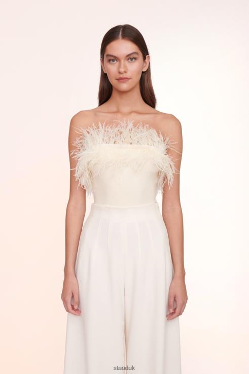 J8R0H1057 NELLIE TOP Women STAUD Bridal Ivory