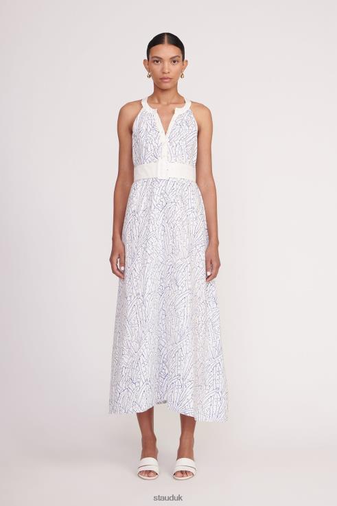 J8R0H111 LISETTE DRESS Women STAUD Clothing Blue Palm