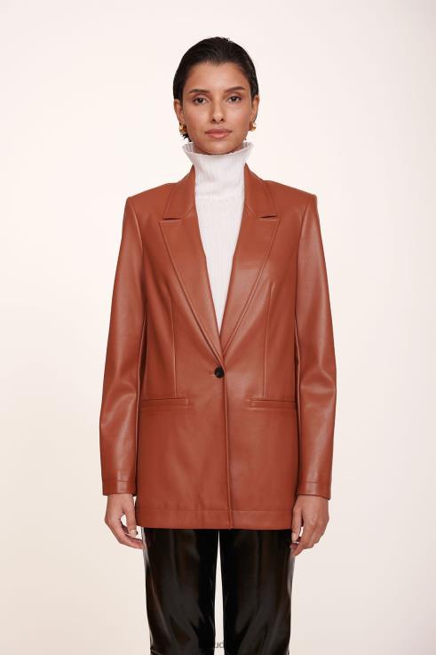 J8R0H624 MADDEN BLAZER Women STAUD Clothing Whiskey Vegan Leather