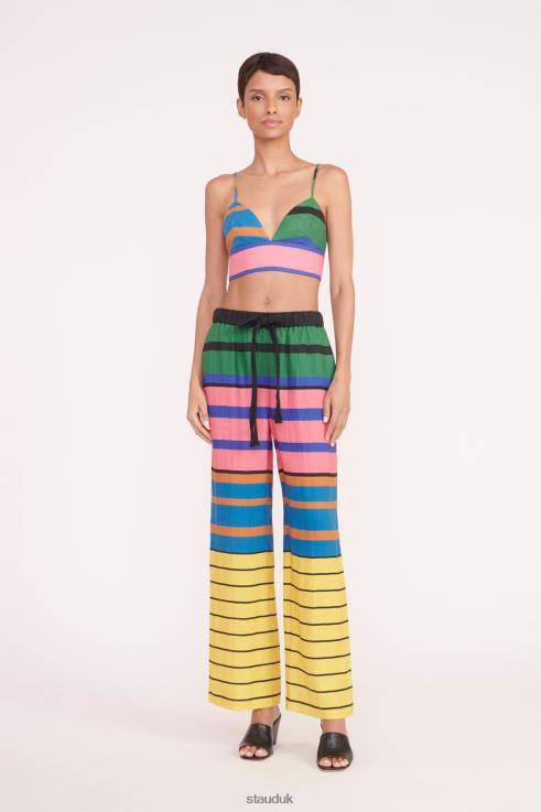 J8R0H514 ALIZE PANT Women STAUD Clothing Formentera Stripe