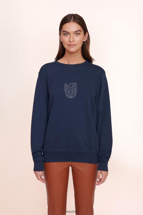 J8R0H1029 CUSTOM UNISEX SWEATSHIRT Women STAUD x C.BONZ Accessories Navy