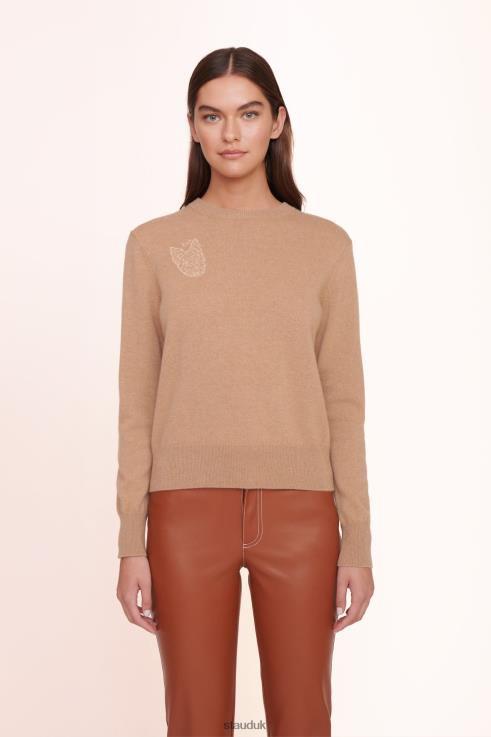 J8R0H1034 CUSTOM CASHMERE SWEATER Women STAUD x C.BONZ Accessories Camel