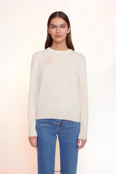 J8R0H1035 CUSTOM CASHMERE SWEATER Women STAUD x C.BONZ Accessories Cream