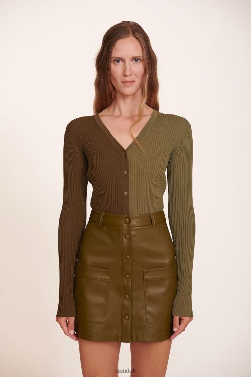 J8R0H395 CARGO SWEATER Women STAUD Clothing Avocado Olive
