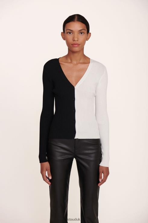 J8R0H397 CARGO SWEATER Women STAUD Clothing Black White