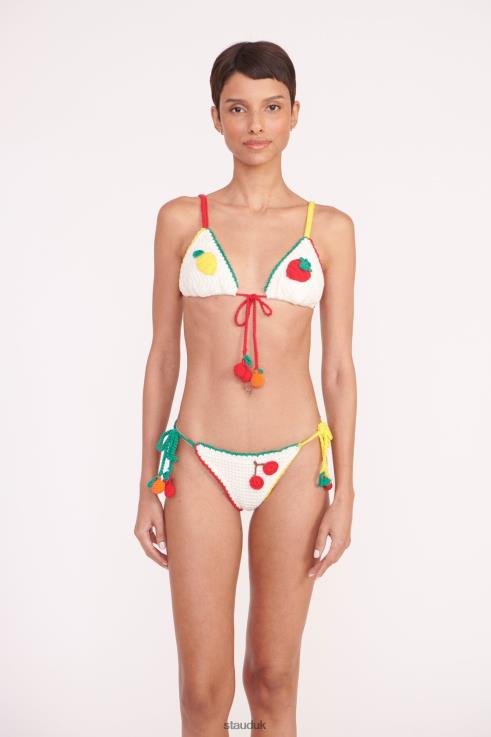 J8R0H589 CROCHET BIKINI TOP Women STAUD Clothing Crochet Fruit