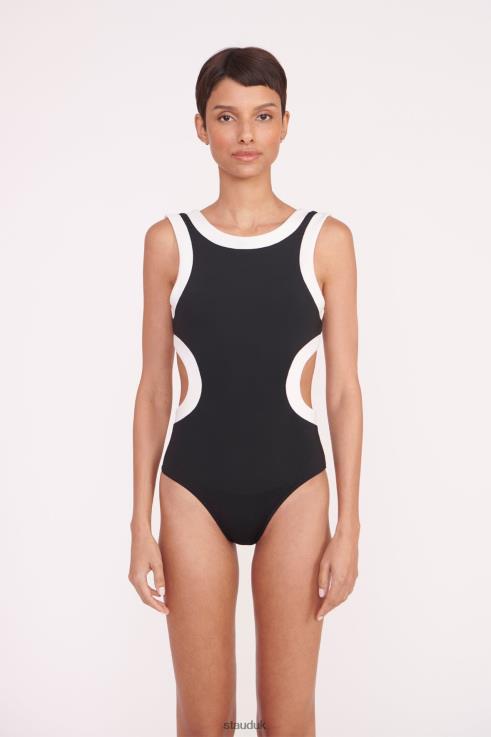 J8R0H636 DOLCE ONE PIECE Women STAUD Clothing Black White