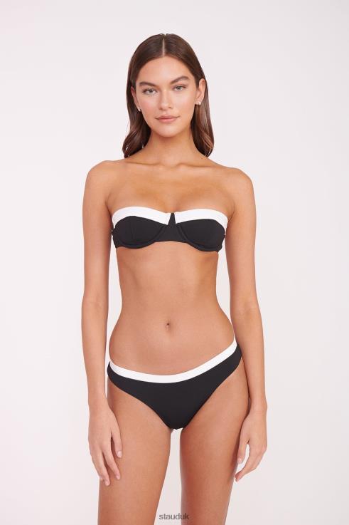 J8R0H645 JO BALCONETTE BIKINI TOP Women STAUD Clothing Black White