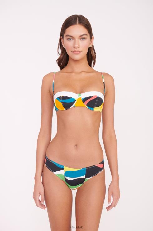 J8R0H647 JO BALCONETTE BIKINI TOP Women STAUD Clothing Marble Wave