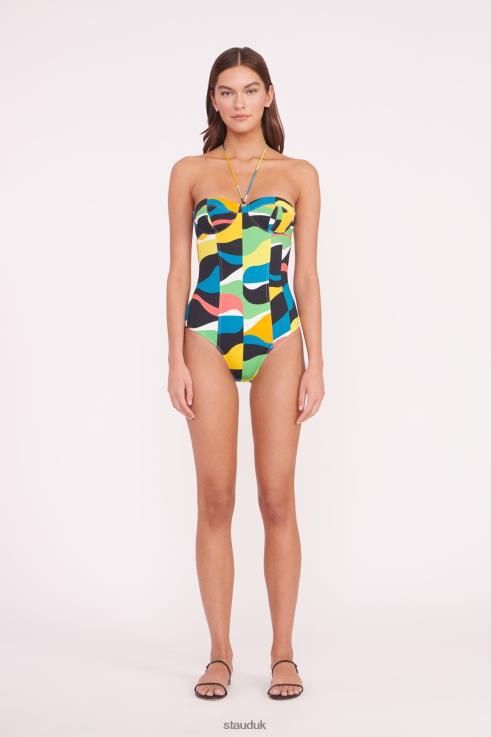 J8R0H652 HARPER ONE PIECE Women STAUD Clothing Marble Wave