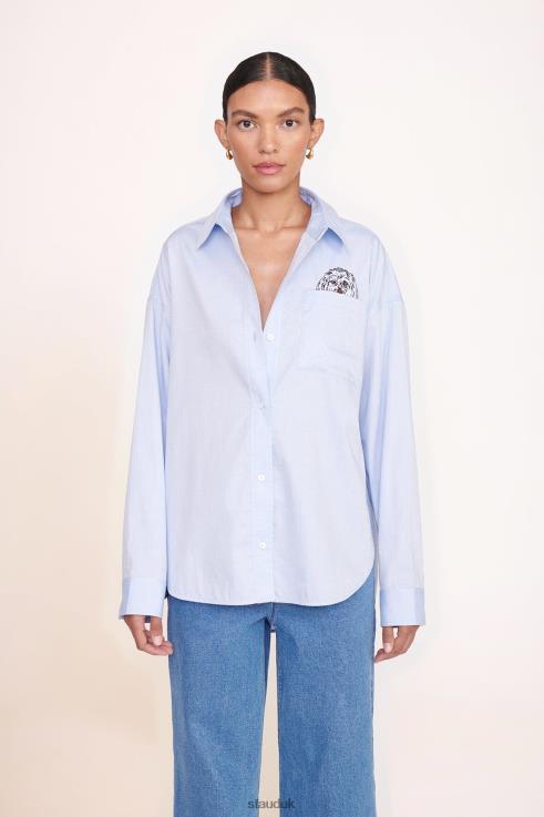 J8R0H1022 CUSTOM CLASSIC OVERSIZED SHIRT Women STAUD x C.BONZ Accessories Oxford Blue