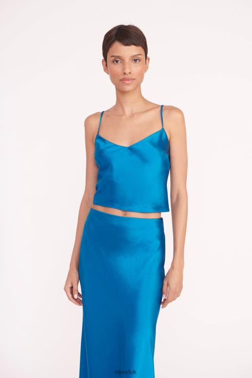 J8R0H324 GRACIE TOP Women STAUD Clothing Island Blue
