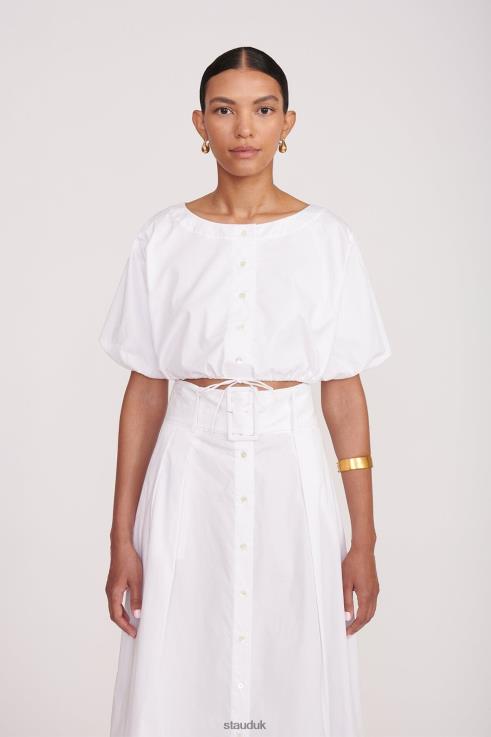 J8R0H330 ELLINGTON TOP Women STAUD Clothing White