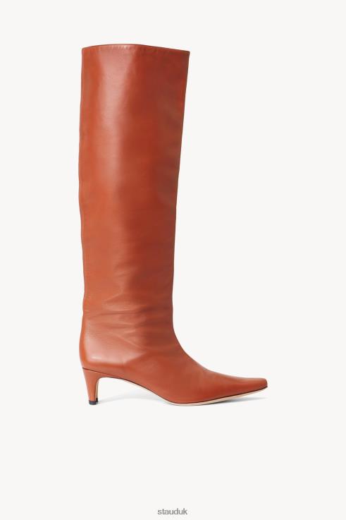 J8R0H970 WALLY BOOT Women STAUD Shoes Tan