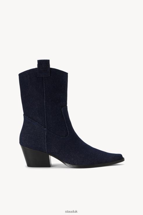 J8R0H973 JUNE BOOT DENIM Women STAUD Shoes Medium Wash
