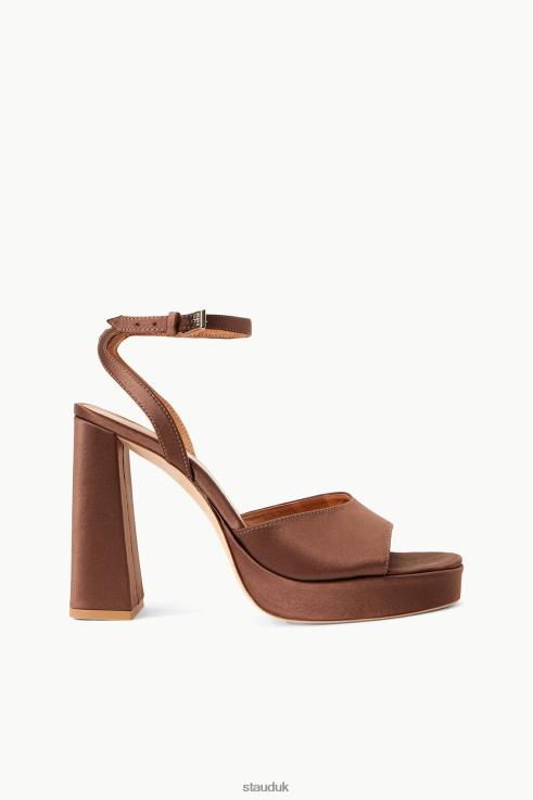 J8R0H746 SOLANGE PLATFORM Women STAUD Clothing Clove Satin