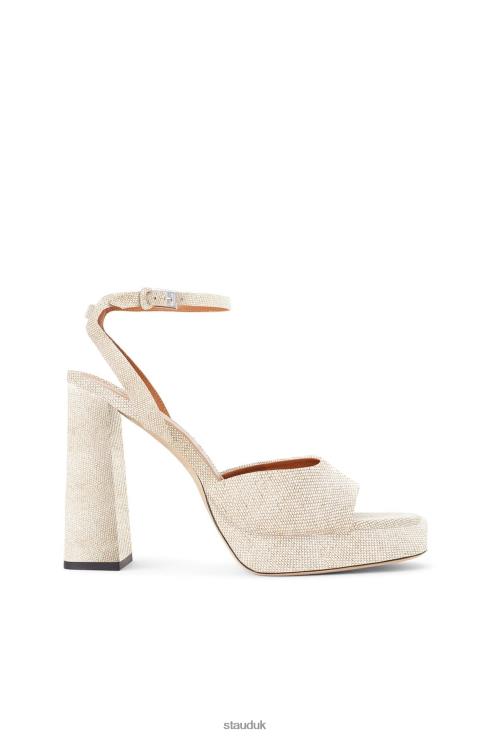 J8R0H747 SOLANGE PLATFORM Women STAUD Clothing Natural Linen