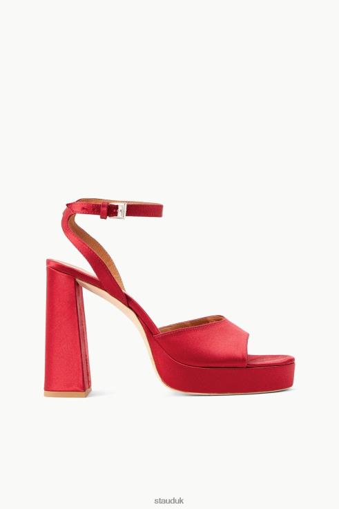 J8R0H748 SOLANGE PLATFORM Women STAUD Clothing Ruby Satin
