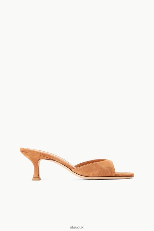J8R0H945 BRIGITTE MULE Women STAUD Shoes Tan Suede