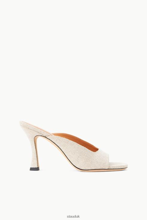 J8R0H946 SYLVIA MULE Women STAUD Shoes Natural Linen