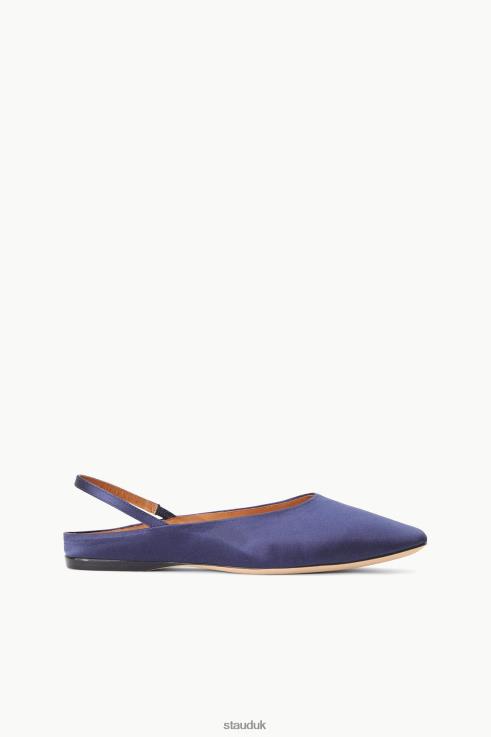 J8R0H951 JANINE MULE SATIN Women STAUD Shoes Navy