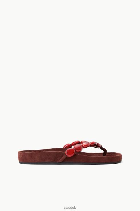 J8R0H656 ANDRE SLIDE Women STAUD Clothing Clove Coral