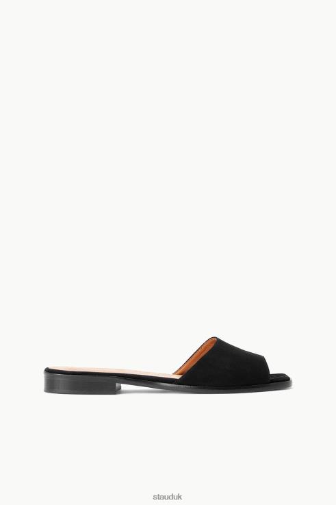 J8R0H666 CASPIAN SLIDE Women STAUD Clothing Black Suede