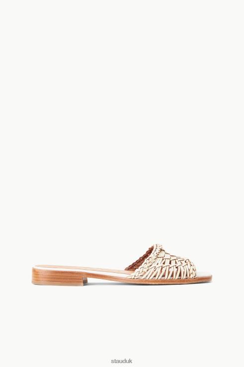 J8R0H694 CASPIAN WOVEN SLIDE Women STAUD Clothing Cream