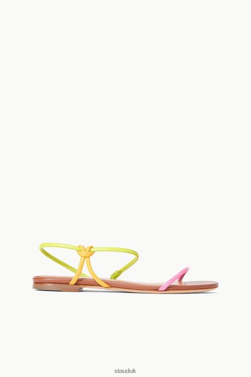 J8R0H913 LAUREL SANDAL Women STAUD Shoes Citron Multi