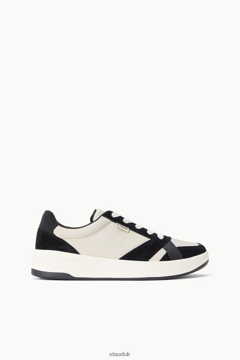 J8R0H861 THE COURT SNEAKER Women STAUD + KEDS Shoes Black Cream